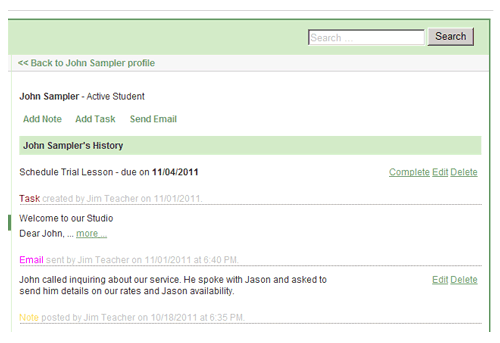 Studio's Office - Customer Relationship Management (CRM)